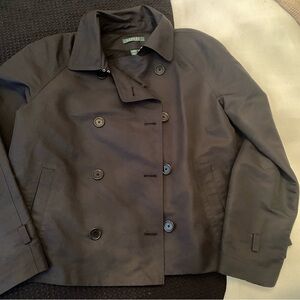 Ralph Lauren Black Double-Breasted Trench jacket